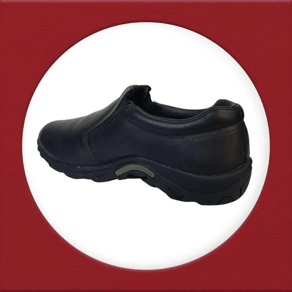 Merrell Jungle Moc Pro Grip Black Slip Resistant Work Shoes Men's‎ Size 8