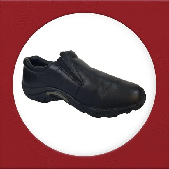 Merrell Jungle Moc Pro Grip Black Slip Resistant Work Shoes Men's‎ Size 8