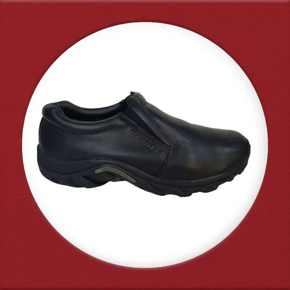Merrell Jungle Moc Pro Grip Black Slip Resistant Work Shoes Men's‎ Size 8