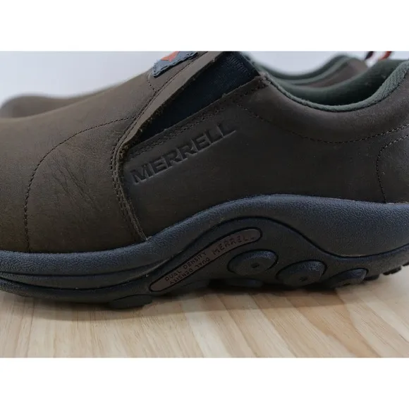 Merrell Men Shoes 7.5 W Work Jungle Moc Leather Slip Resistant