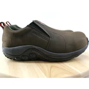 Merrell Men Shoes 7.5 W Work Jungle Moc Leather Slip Resistant