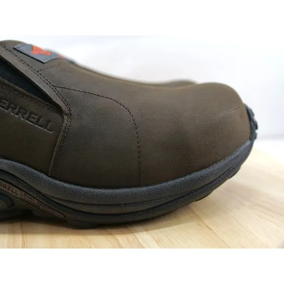 Merrell Men Shoes 7.5 W Work Jungle Moc Leather Slip Resistant