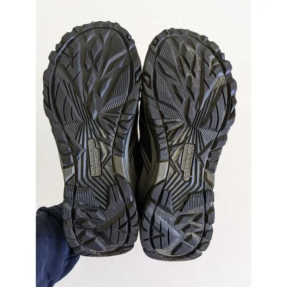 Merrell ML-B Moab FST Mid Waterproof Black Sneakers Boots Size 5.5M MY57967