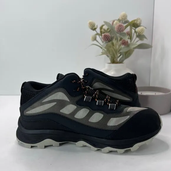 Merrell Moab Speed Mid Black Sneaker Boots Waterproof Black MK265424 Juniors 7M