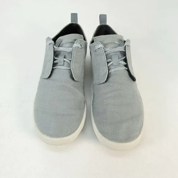 Merrell Shoes Womens 8.5 Bluish Green Canvas Gridway Slip Resistant Sneakers