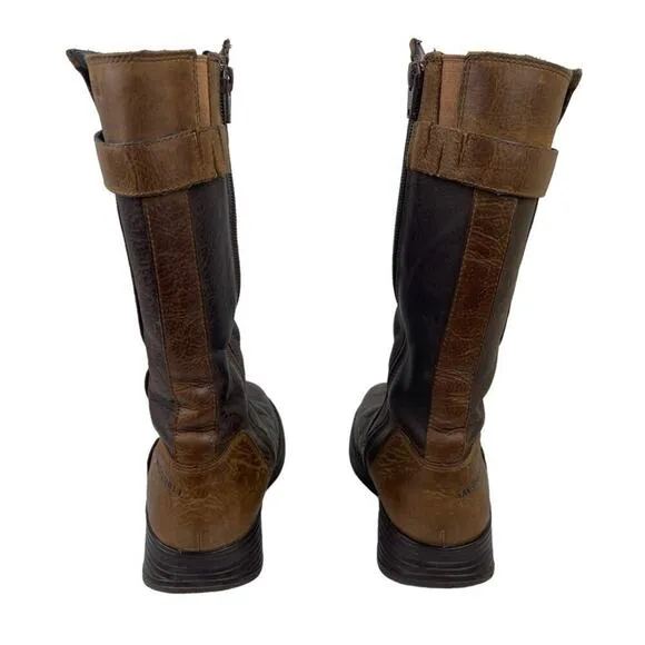 Merrell Travvy Leather Brown Tall Waterproof Snow Boots Women's Size 6