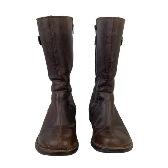 Merrell Travvy Leather Brown Tall Waterproof Snow Boots Women's Size 6