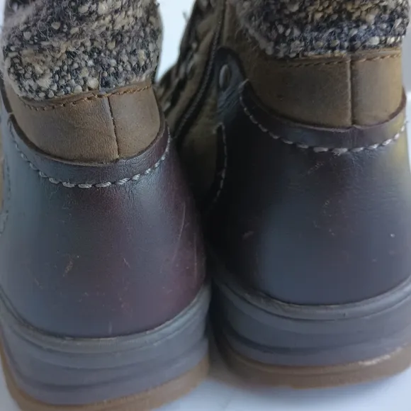 Merrell Womens Dark Earth Waterproof Boots Size 6 Knee High Lace Up Tweed
