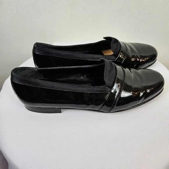 MEZLAN Mirage Men's Tuxedo Dress Shoes Size 10W Patent Leather Black