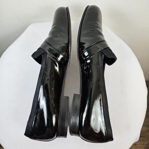 MEZLAN Mirage Men's Tuxedo Dress Shoes Size 10W Patent Leather Black