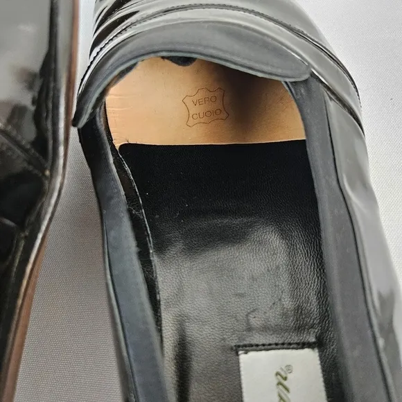 MEZLAN Mirage Men's Tuxedo Dress Shoes Size 10W Patent Leather Black