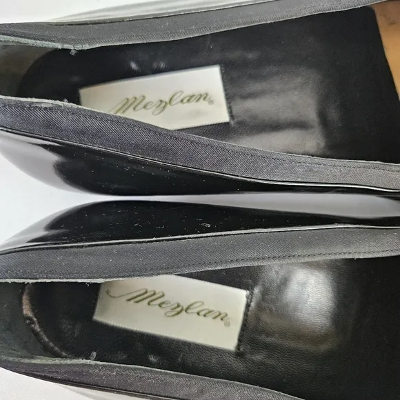 MEZLAN Mirage Men's Tuxedo Dress Shoes Size 10W Patent Leather Black