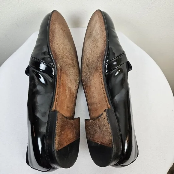MEZLAN Mirage Men's Tuxedo Dress Shoes Size 10W Patent Leather Black