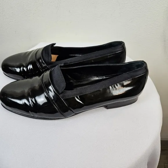 MEZLAN Mirage Men's Tuxedo Dress Shoes Size 10W Patent Leather Black