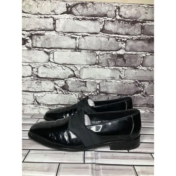 Mezlan Orchestra Black Patent Leather Tuxedo Dress Shoes Men’s Sz 10.5M US/44EU