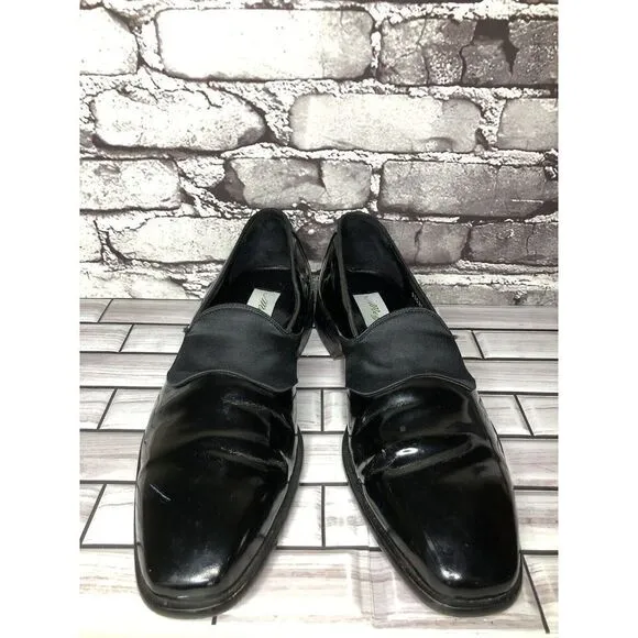 Mezlan Orchestra Black Patent Leather Tuxedo Dress Shoes Men’s Sz 10.5M US/44EU