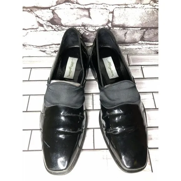 Mezlan Orchestra Black Patent Leather Tuxedo Dress Shoes Men’s Sz 10.5M US/44EU