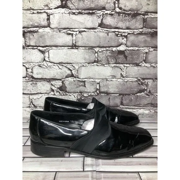 Mezlan Orchestra Black Patent Leather Tuxedo Dress Shoes Men’s Sz 10.5M US/44EU