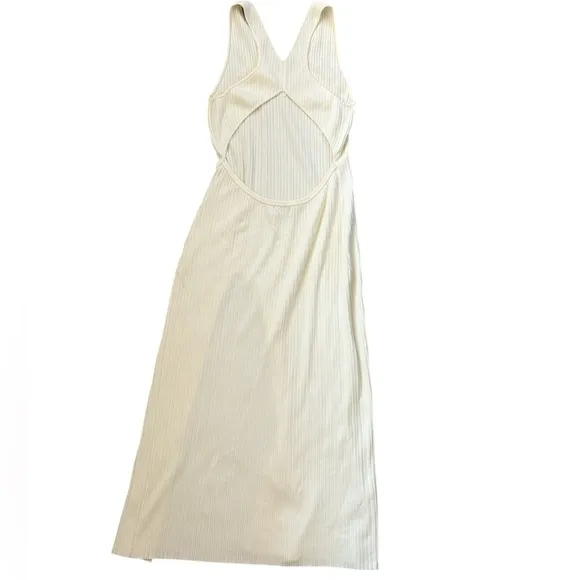 Michael Costello x REVOLVE Variegated Rib Bodycon Dress in Ivory Size Medium