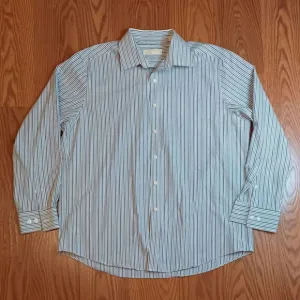 Michael Kors Button Down Dress Shirt sz:17 1/2  34/35 SLIM FIT