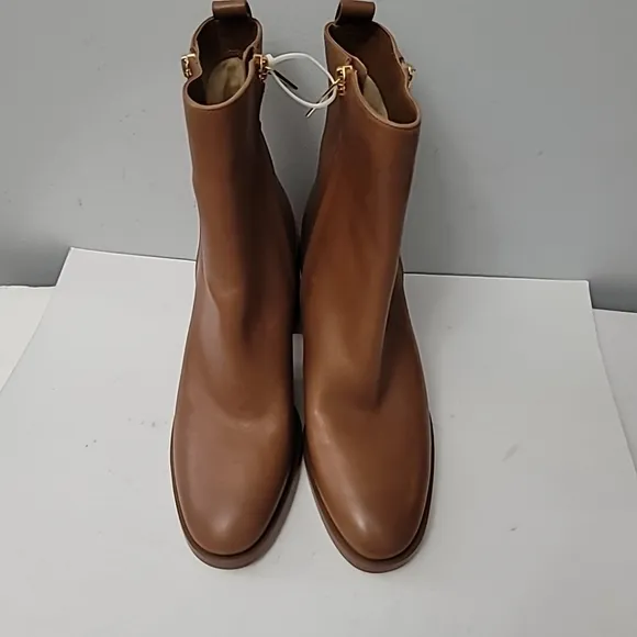 Michael Kors Luggage Regan Mid Heeled Ankle Boots