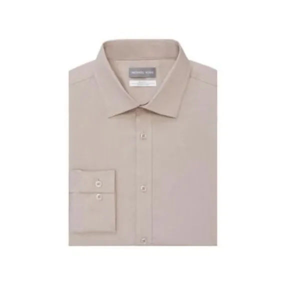 Michael Kors Men's Airsoft Eco Slim Fit Untucked Dress Shirt