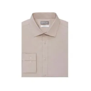 Michael Kors Men's Airsoft Eco Slim Fit Untucked Dress Shirt