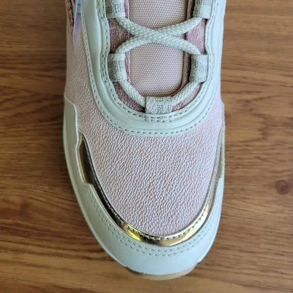 ❤️❤️❤️Michael Kors Olympia Mixed Media Trainer Sz 8.5M Women Shoes Sneakers Pink