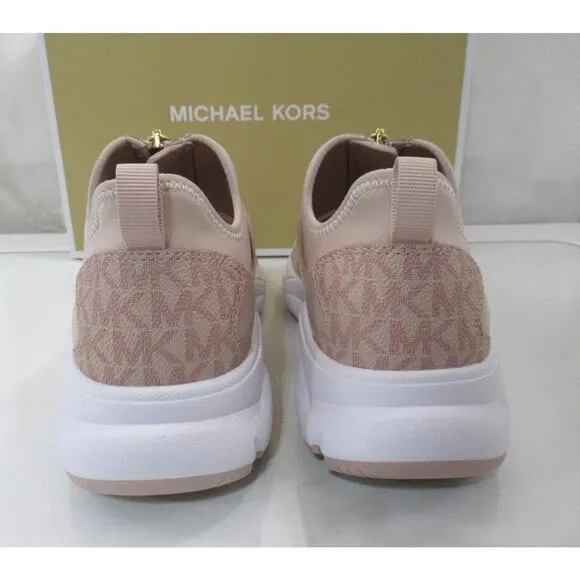 Michael Kors Sami Zip Trainer Sneaker Circular Air Mesh Ballet Light Pink