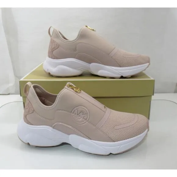 Michael Kors Sami Zip Trainer Sneaker Circular Air Mesh Ballet Light Pink