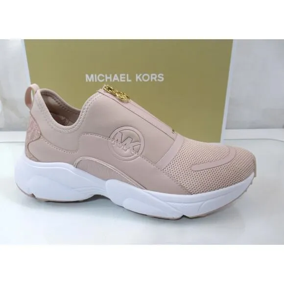 Michael Kors Sami Zip Trainer Sneaker Circular Air Mesh Ballet Light Pink