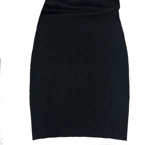 Michael Kors Slim Fit Black Mini Sweater Dress XXS