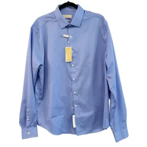 MICHAEL Michael Kors Slim Fit Non Iron Long Sleeve Dress Shirt Corn Flower Blue
