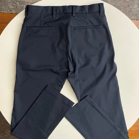 Ministry of Supply Men’s Kinetic Pant Navy 28x32 Slim Fit New