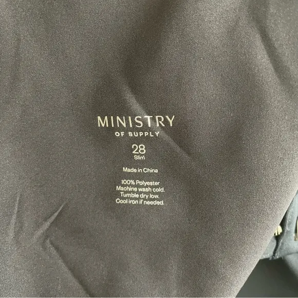 Ministry of Supply Men’s Kinetic Pant Navy 28x32 Slim Fit New