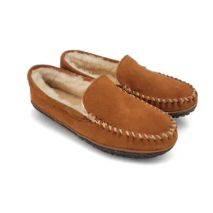 Minnetonka Terese Shearling Lined Slippers Women’s 9 Suede Leather Moccasin
