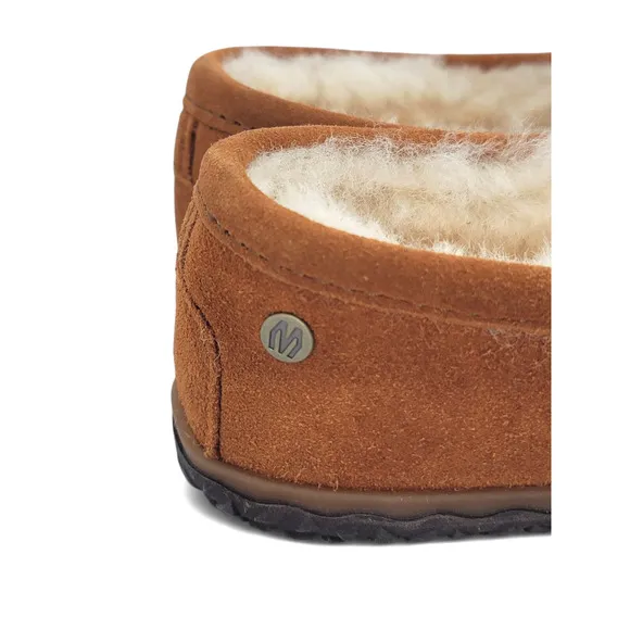Minnetonka Terese Shearling Lined Slippers Women’s 9 Suede Leather Moccasin