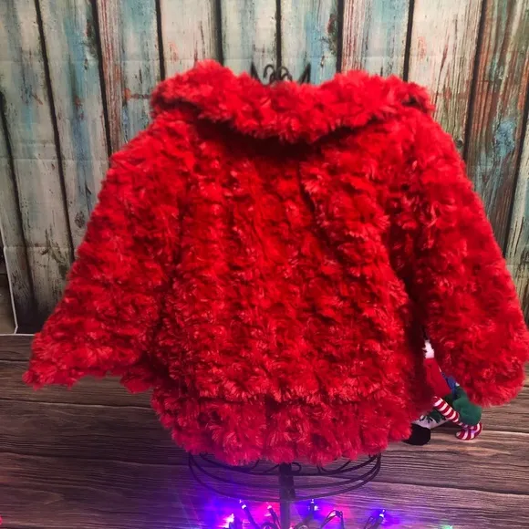 Minnie Mouse Holiday Faux Fur Jacket for Baby NWOT