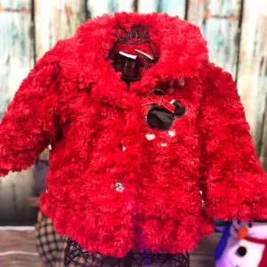 Minnie Mouse Holiday Faux Fur Jacket for Baby NWOT