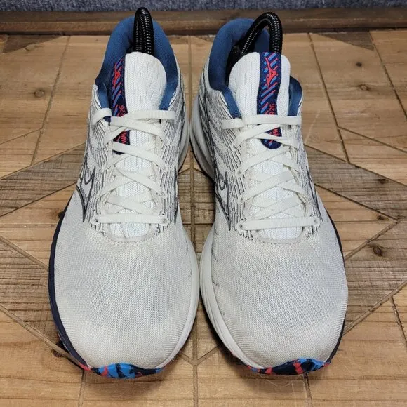 Mizuno WAVE RIDER 26 J1GD226321 Women's 9.5 Running Shoes Off White Multicolor