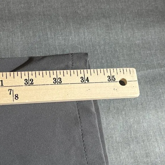 Mizzen Main Helmsman Dress Pants Mens Size 36X34 Gray Slim Fit Performance Golf
