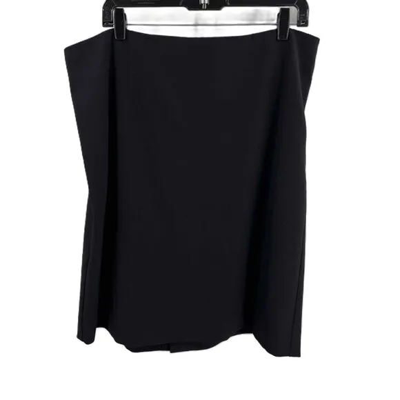 MM LaFleur Pencil Skirt Black Professional Classic Office Knee Length 1X