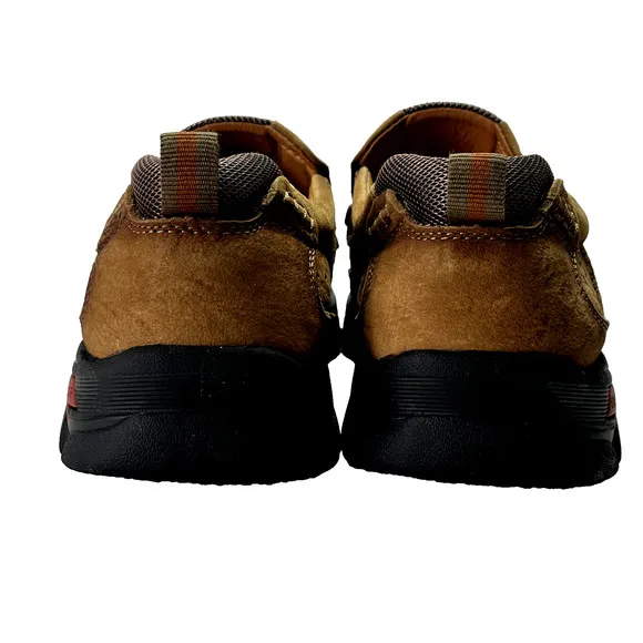 Mostelo Shoes Mens 45 Brown Slip-On Leather Lined Comfort Orthopedic Soles