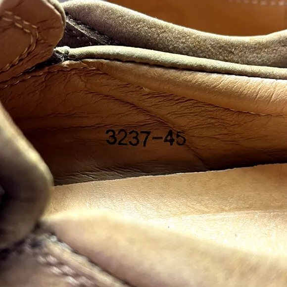 Mostelo Shoes Mens 45 Brown Slip-On Leather Lined Comfort Orthopedic Soles
