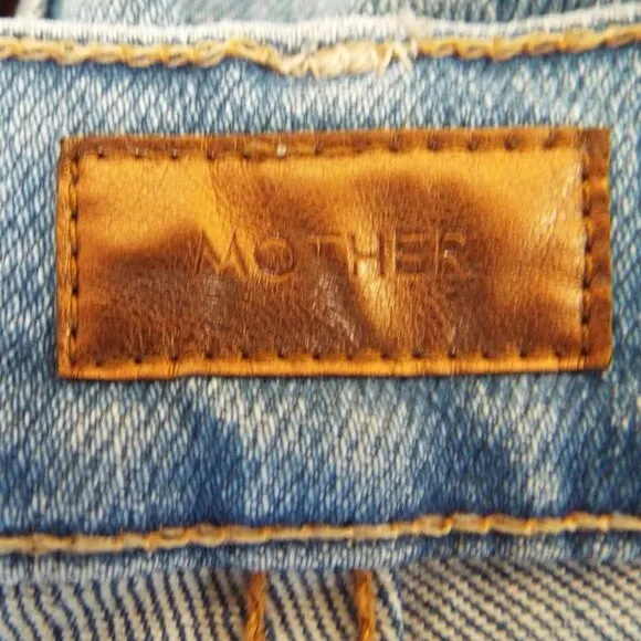 MOTHER &quot;The Stinger Flood&quot; Light Wash Mid Rise Straight Leg Size 27