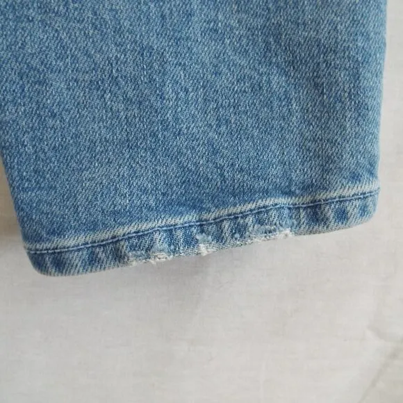 MOTHER &quot;The Stinger Flood&quot; Light Wash Mid Rise Straight Leg Size 27