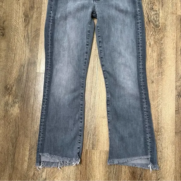 MOTHER Denim Insider Crop Step Fray Miss Moody Two Shoes Racer