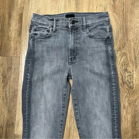 MOTHER Denim Insider Crop Step Fray Miss Moody Two Shoes Racer