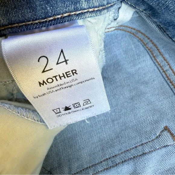 Mother Insider Crop Step Fray Jeans in Shake Well – 24