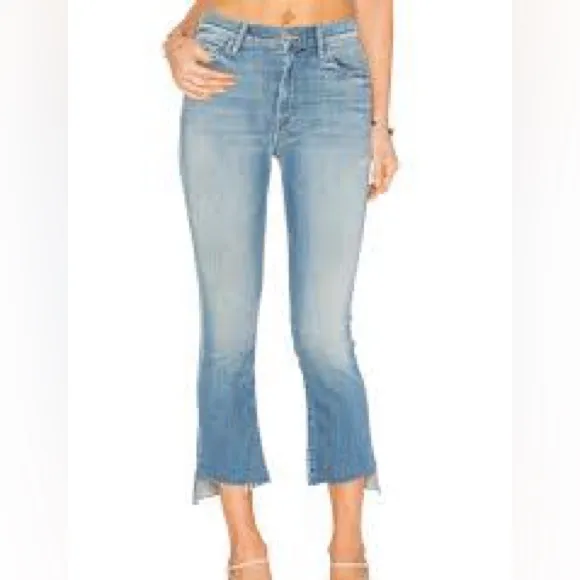Mother Insider Crop Step Fray Jeans in Shake Well – 24